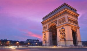 Arc de triomphe Paris chauffeur privé Lyon Ash Driver